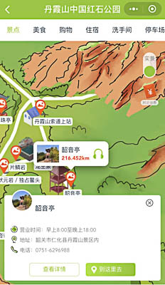 西陵景区手绘地图智慧导览和语音结合，让景区“活”起来